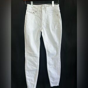 🆕 👖 NWOT VINEYARD VINES Jamie High Rise Skinny Jeans in white denim | Size 24
